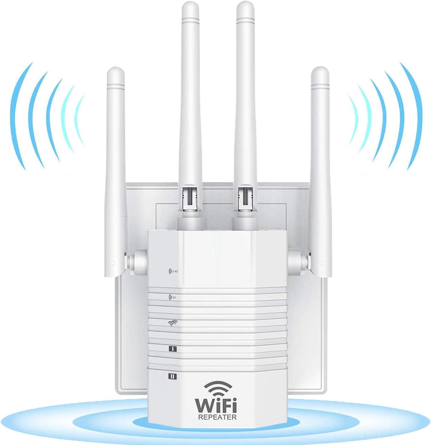 2022 WiFi Extender Signal Amplifier,Wall-Through Strong WiFi Booster 1200Mbps Cover up to 4500 Sq.ft Full Coverage, Wireless Internet Repeater with Ethernet Port Pack of 2