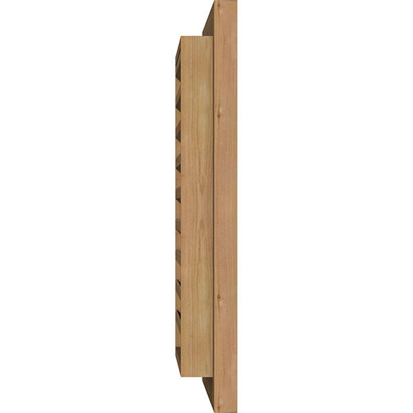 Ekena Millwork GVWVE16X3400RFUWR 16x22W x 34x22H Vertical Gable Vent (21x22W x 39x22H Frame Size): Unfinished, Functional, Rough