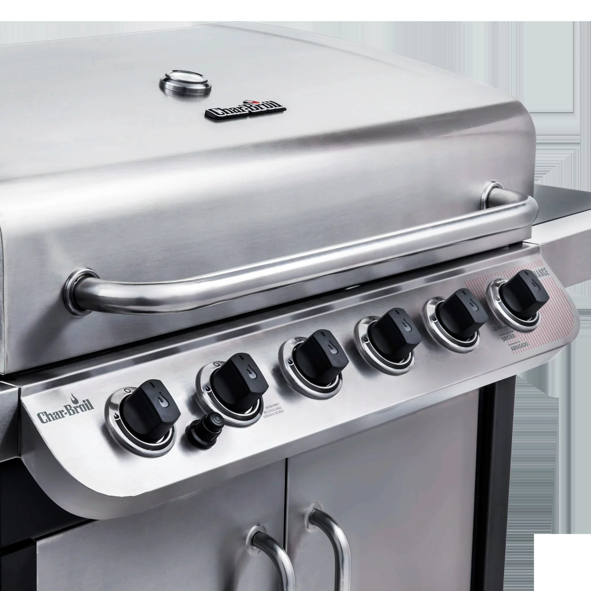 Char-Broil Performance Series 6-burner Liquid Propane Gas Grill with Side Burner, Black & Stainless