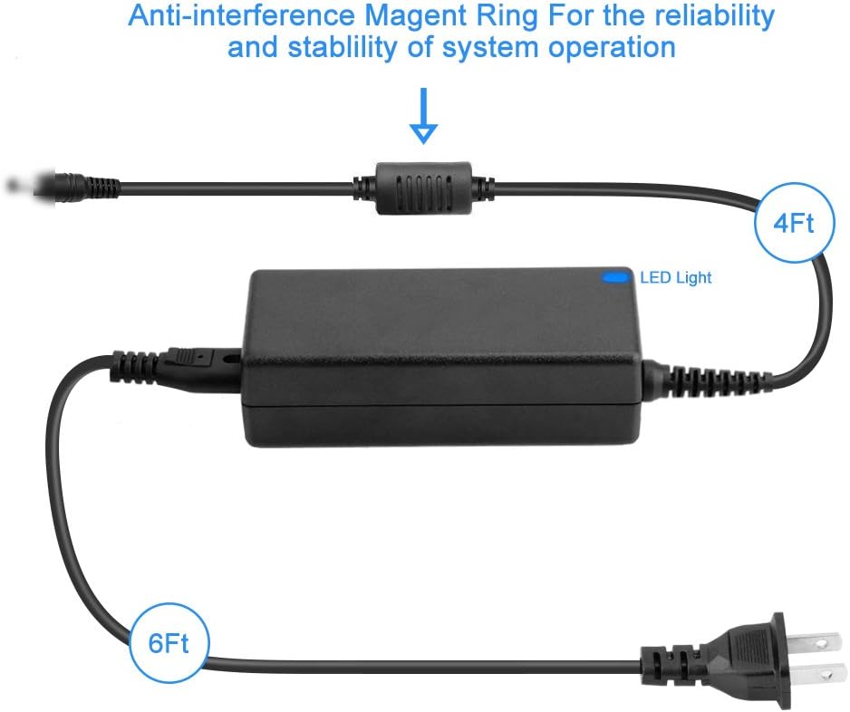 4-Pin AC/DC Adapter for PGB EA11011D-120 Synology DiskStation Network Attached Storage NAS Server, DS918+ DS918 4 Bay Power Supply Cord Cable PS Charger Mains PSU
