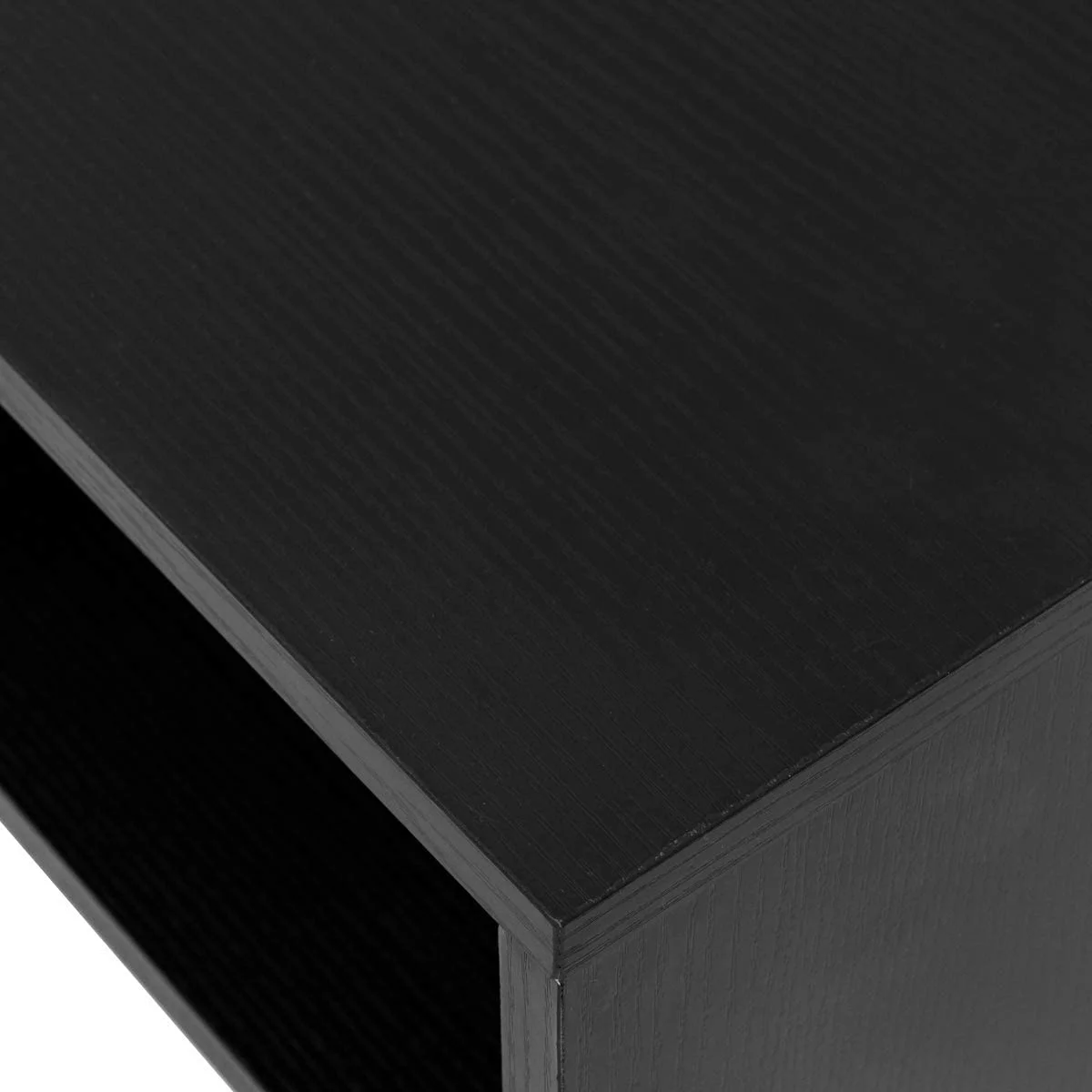 Wall Mounted Desk Floating Computer Desk, Writing Study Table W/3 Storage Shelves, Laptop PC Table for Living Room, Bedroom, Office (Black)