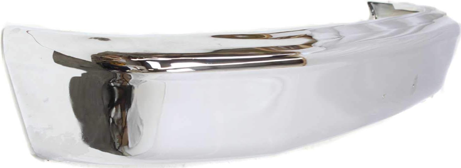 Evan-Fischer Front Bumper Compatible with 1992-1996 Ford F-150 / F-250 / Bronco Chrome