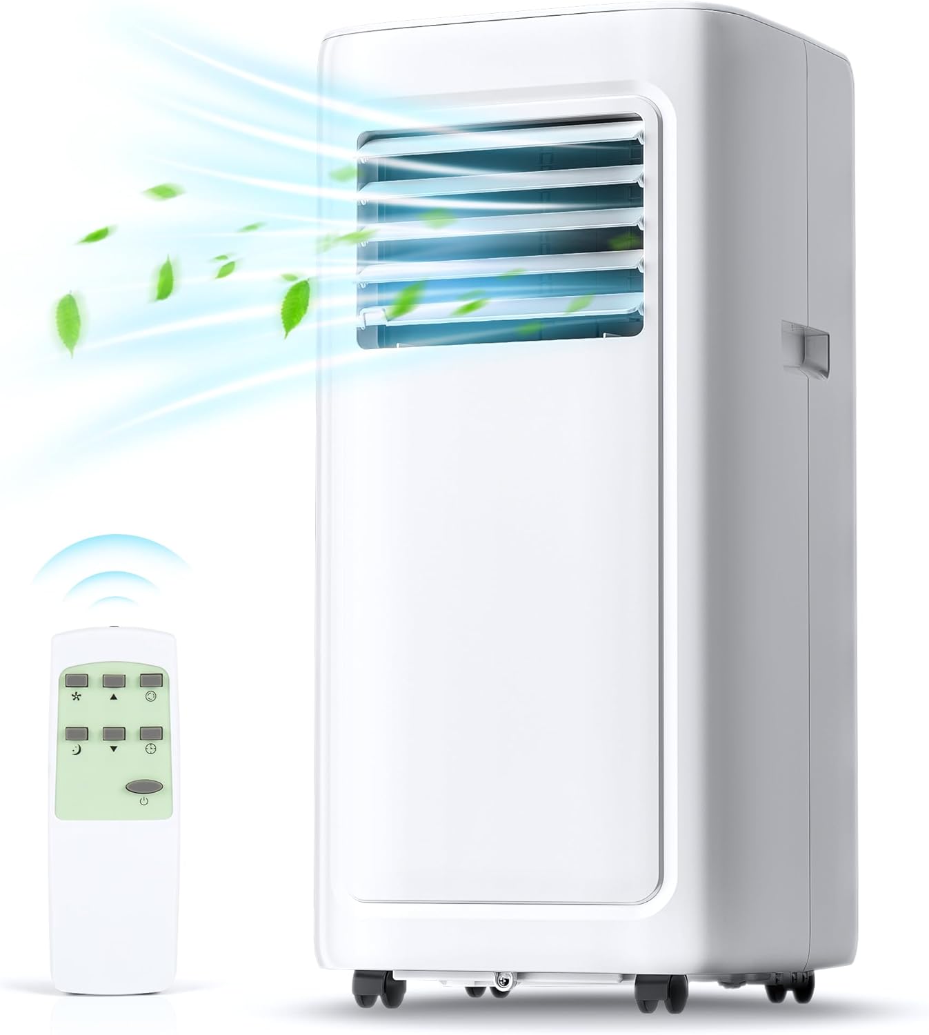 8000 BTU Portable Air Conditioners - Cools 350 Sq.Ft., 3-in-1 Portable AC Units for Rooms with Remote Control,Sleep Mode,24H Timer, AC Unit for Bedroom Apartment Dorms, Window Kit Included
