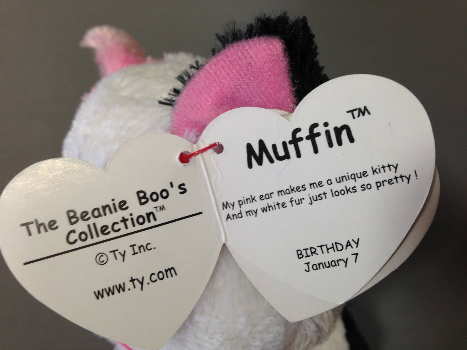 Ty Beanie Boos, Muffin The Cat, 6x22
