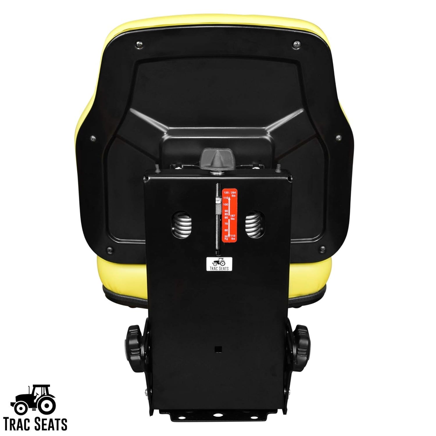 TRAC SEATS Yellow Suspension Seat for John Deere 5103 5200 5203 5210 5220 6110 6200 6210 6300 6310 6400 6410 6500 Open Cab Tractor (Same Day Shipping)