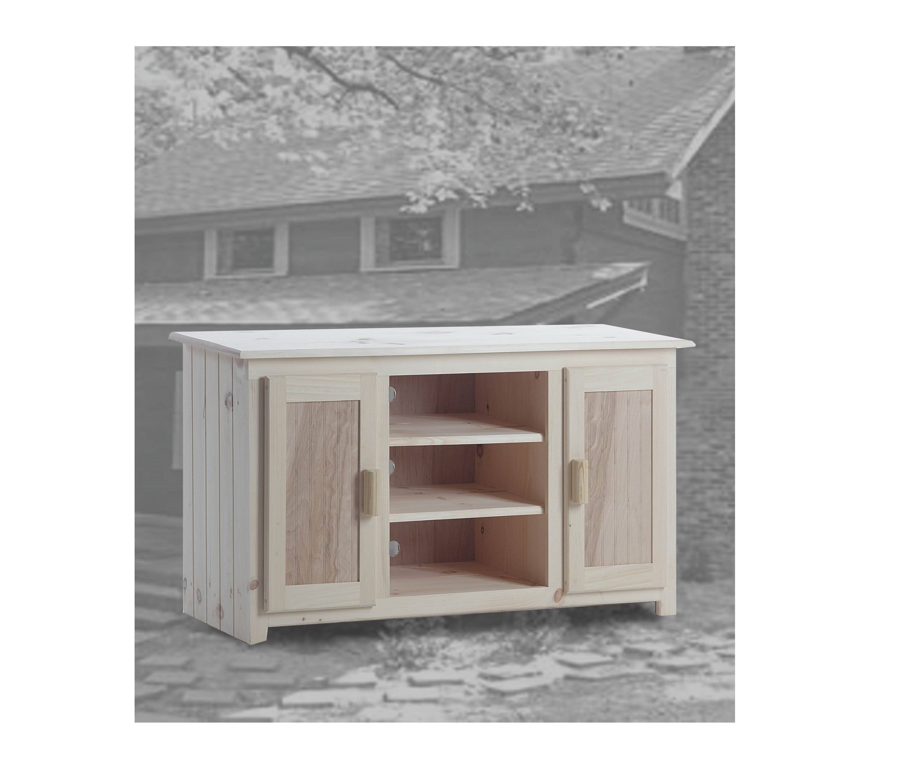 Chelsea Home Furniture Charlemont Cabin 50 Flatscreen TV Stand Unfinished