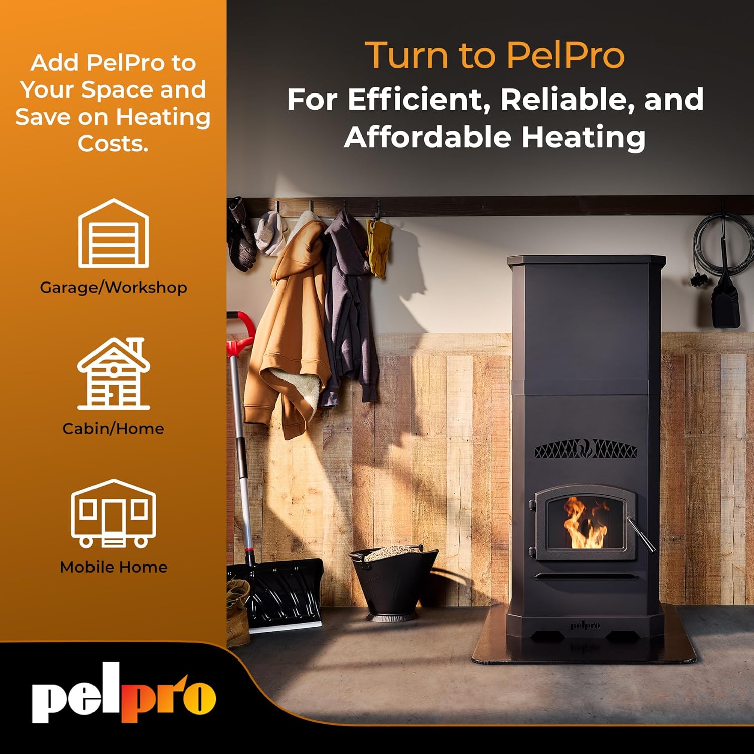 PPHE200 Pellet Stove Hopper Extension - Adds 200 Pound Extra Hopper Capacity - ONLY Compatible with PP150 and PP130 Stoves