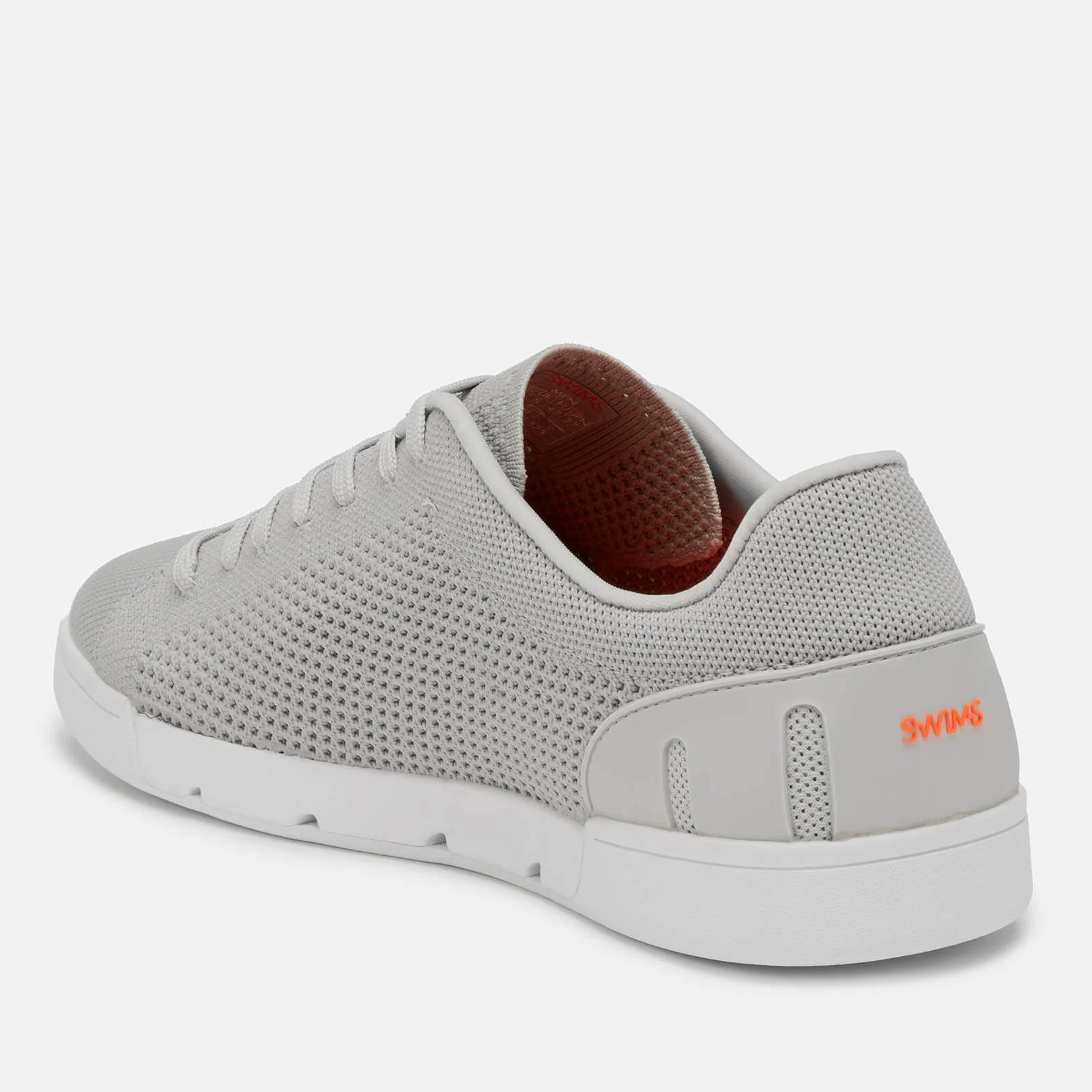 Swims Men&s Breeze Tennis Knit Trainers - Light Grey/White
