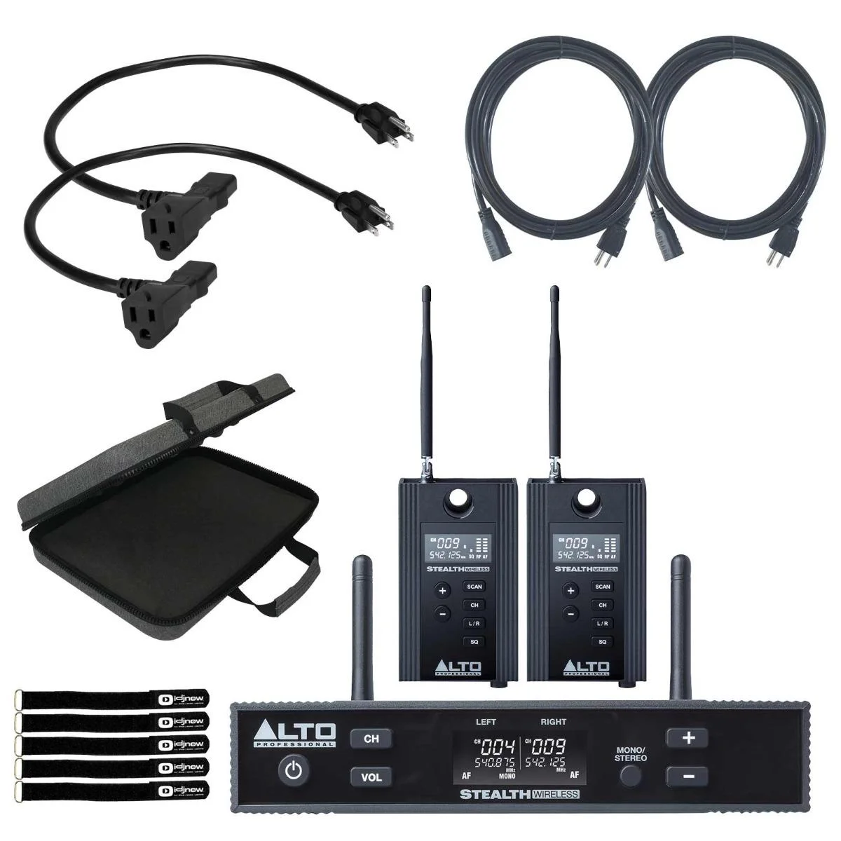 Alto Professional Stealth Wireless MKII 2-Channel UHF Wireless System with Carrying Case Package - Curated Treasures Market