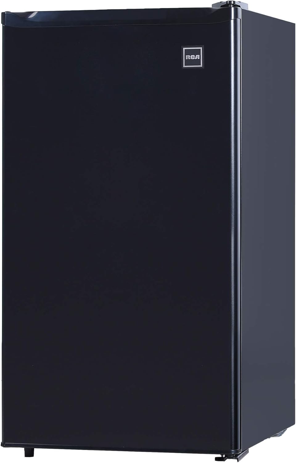RCA RFR322-B RFR322 3.2 Cu Ft Single Door Compact Mini Fridge Refrigerator, Platinum, Stainless
