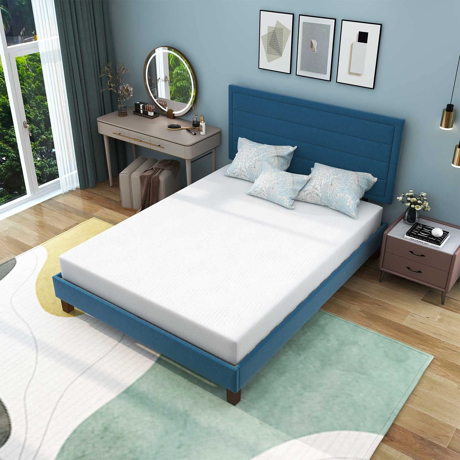6" Full Mattress - Memory Foam Mattress 5-Layer Comfort Supportive Medium-Firm Mattress in a Box with Breathable Cover, Made in USA, CertiPUR-US Certified for Single Bed Guest Room