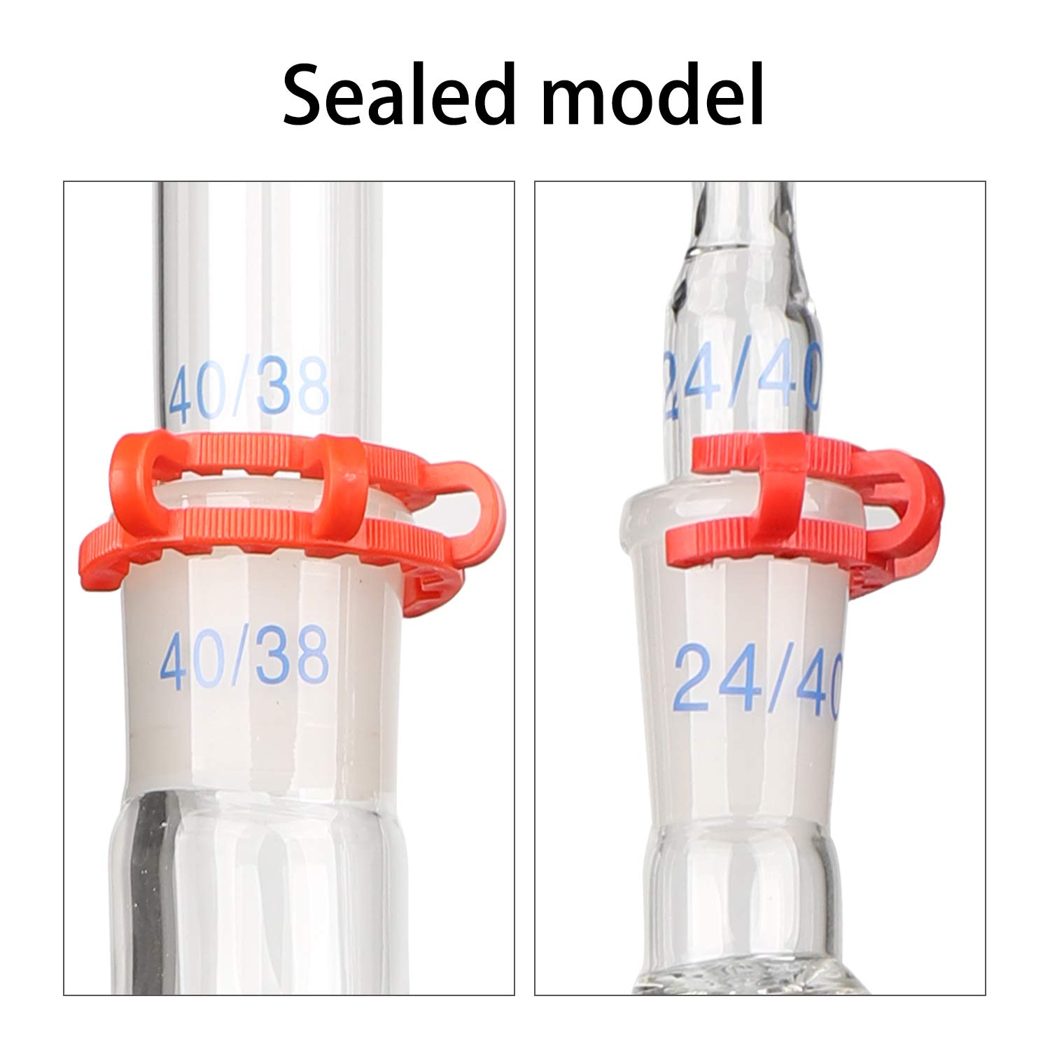 New 2000ml Lab Essential Oil Steam Distillation Apparatus Glassware Kits Water Distiller Purifier w/Hot Stove Graham Condenser S35 and 24/40 Joint