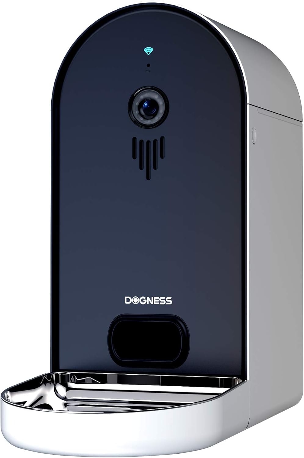 DOGNESS Automatic WiFi Dog/Cat Smart Camera Feeder - 6.5Lbs Large Capacity App Control Food Dispenser with, Portion Control, Voice Recording, Camera, Timer Programmable (Dark Blue - Update Version)