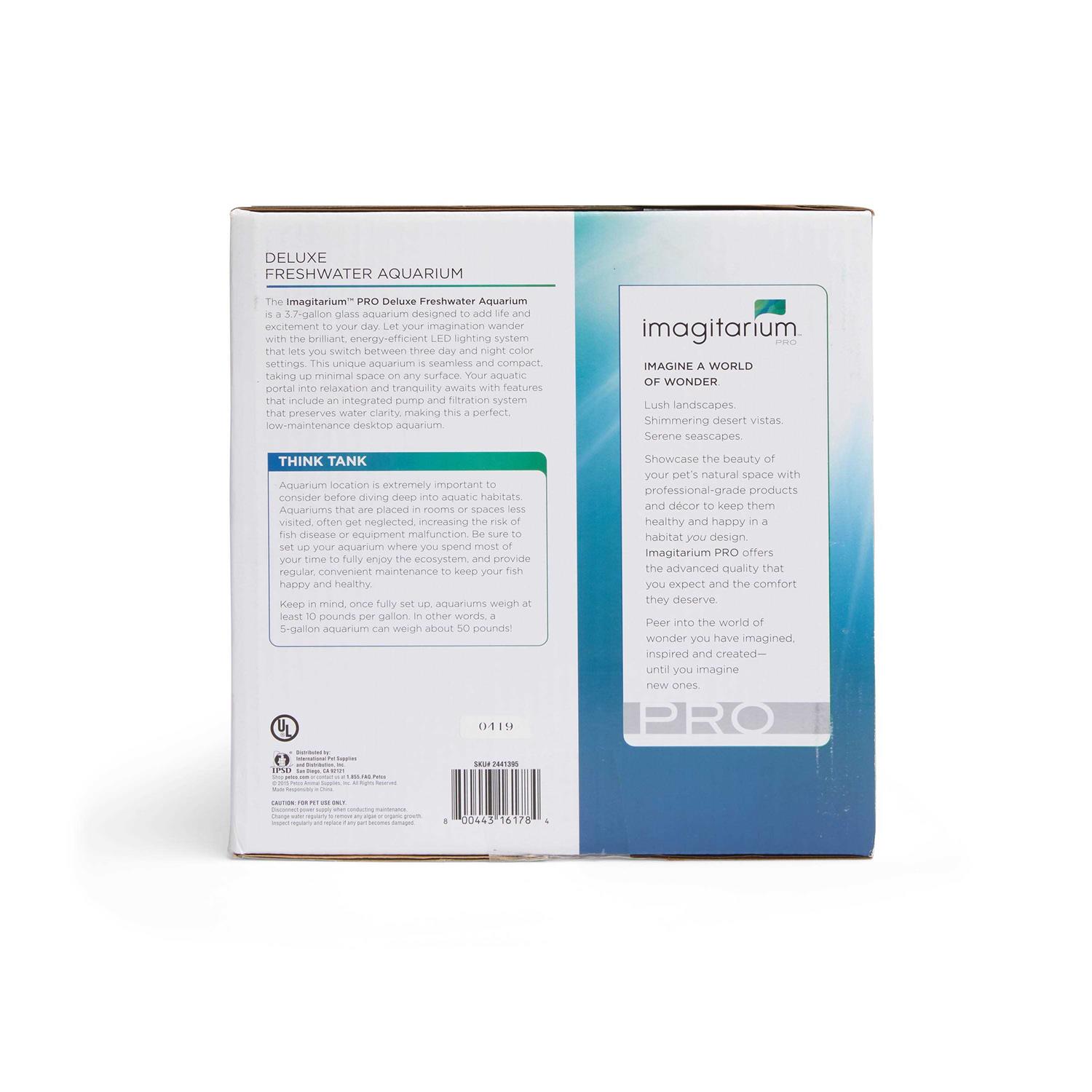 Imagitarium Pro Delux Freshwater Aquarium 3.7-gallon - Pet Supplies online store
