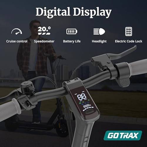 Gotrax Electric Scooter for Adult, 350/500W Motor, Max 18/38 Mile and 20MPH Speed,10" Pneumatic Tire, 36V/48V Big Battery All Aluminum Body, Large LED Display Foldable Commuting E Scooter for Adult