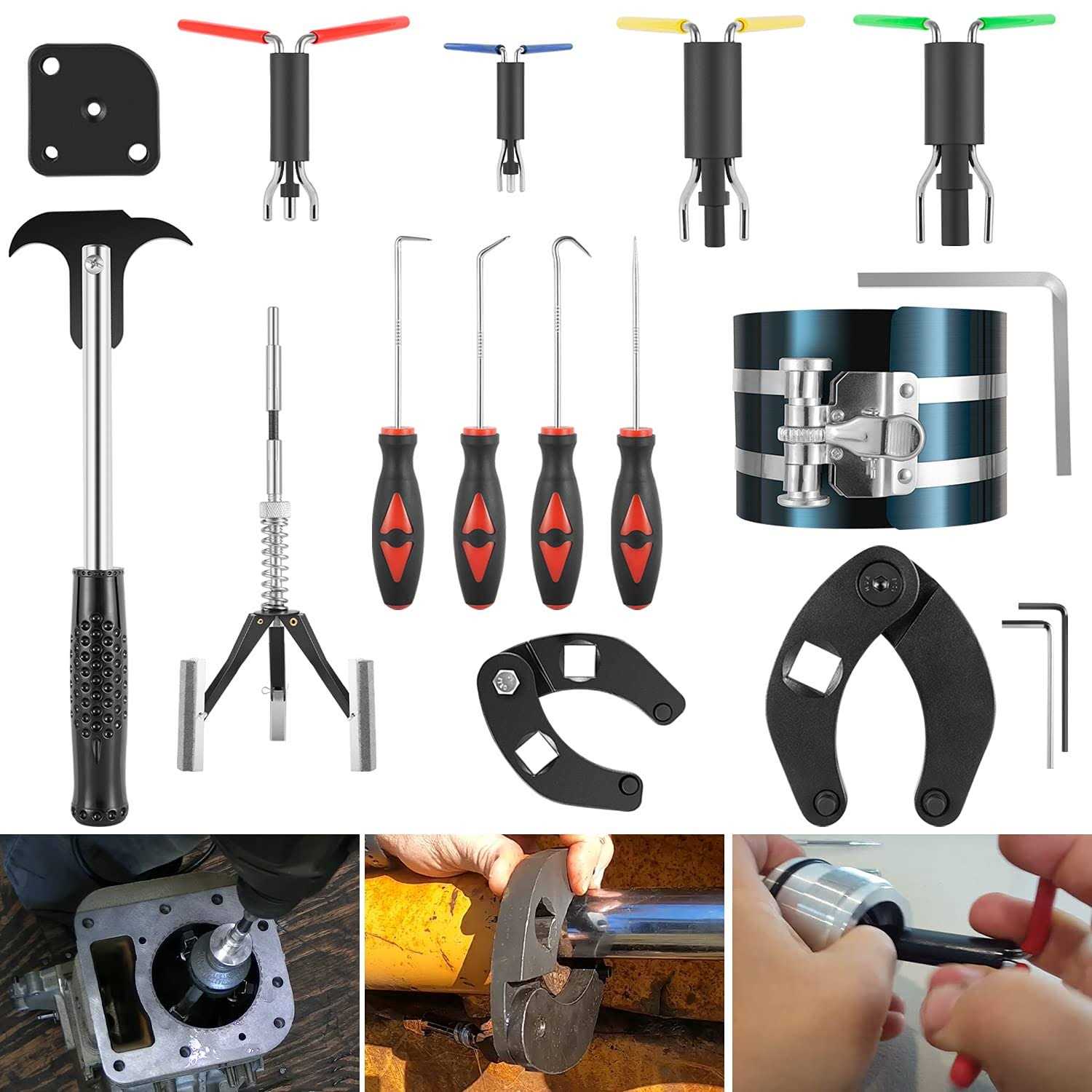17Pcs Hydraulic Cylinder Repair Tool Kit for Skid Steers Loaders Backhoes - Shop Hardware Tools Online Store