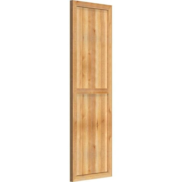 21 1/2x22W x 66x22H TimberCraft Four 5 3/8x22 Boards Framed Board-n-Batten Shutters, Rough Sawn Western Red Cedar (Per Pair)