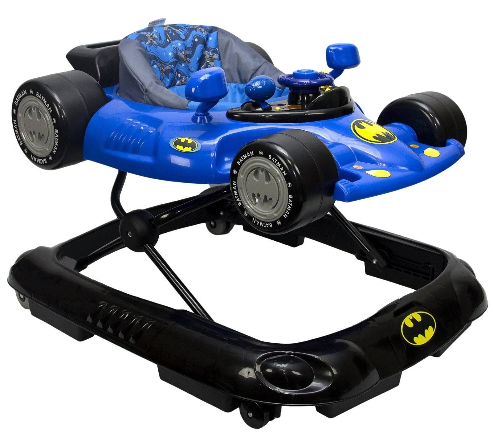 KidsEmbrace Batman Baby Activity Walker DC Comics Car Music and Lights Blue