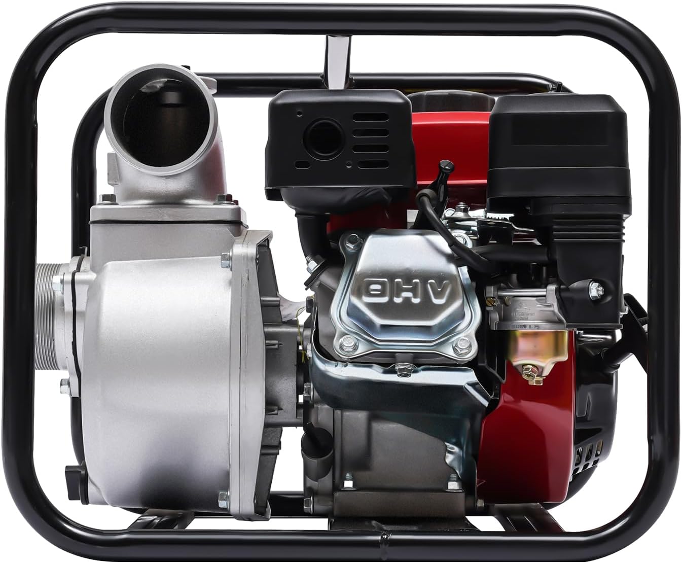 7.5HP 3"Gasoline Powered Water Pump Water Transfer Garden Farm Irrigation Petrol Pump, Portable Engine Intake 60m3/h with Water Filtration Systems