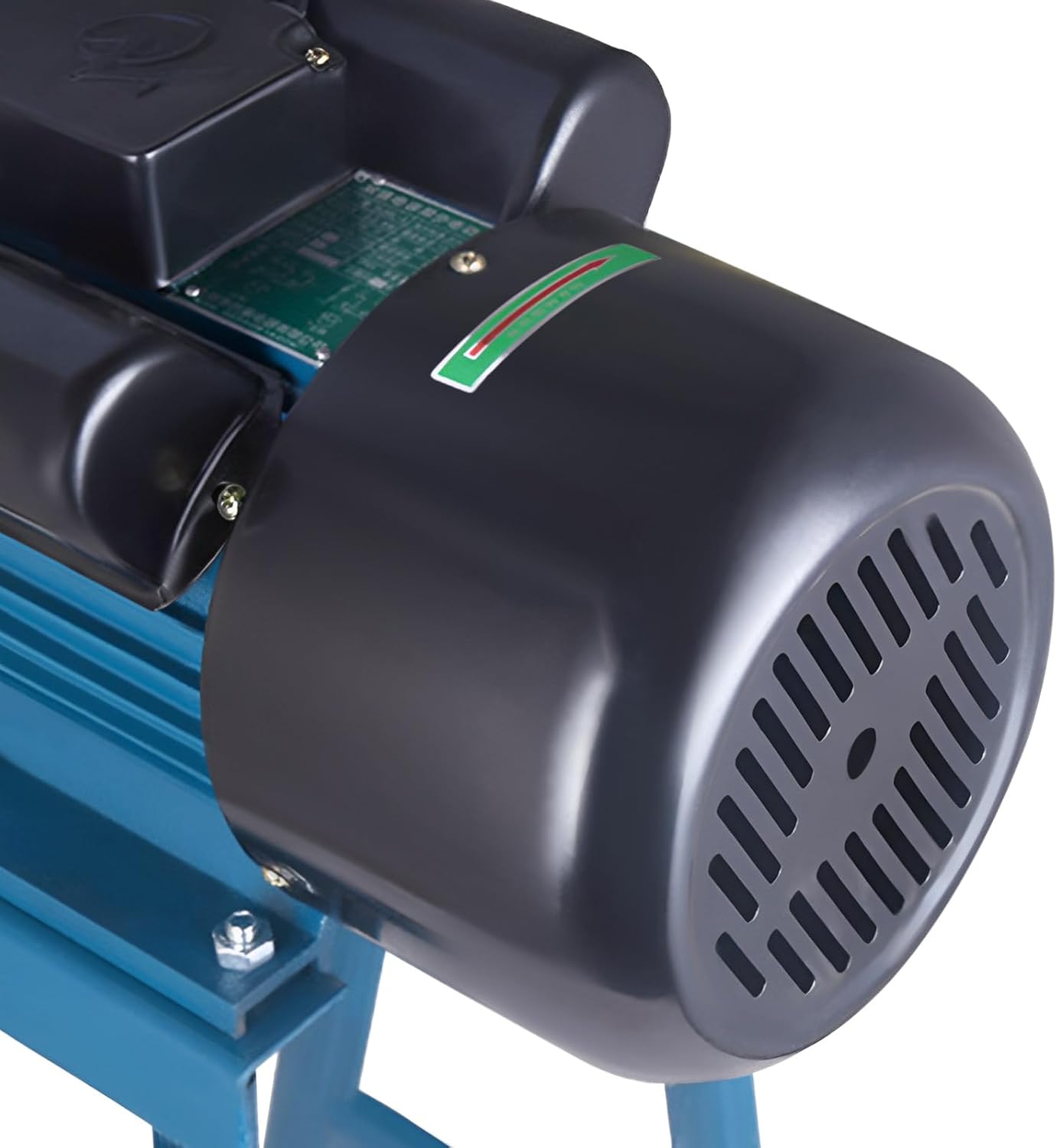 2200W Blue Electric Grain Mill with Funnel, Dry Cereals Rice Wheat Corn Mills Electric Grain Mill Grinder Electric Grain Grinder Heavy Duty Home/Commercial Electric Feed Mill Dry Cereals Grinder