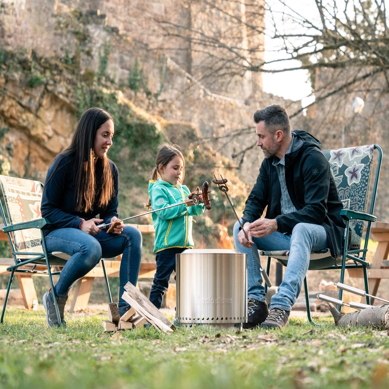 Solo Stove Ranger Stainless Steel Smokeless Fire Pit Camping Accessories Portable Fire Pit | 15x12.5 Inch Fire Pit for Outdoor Fireplace