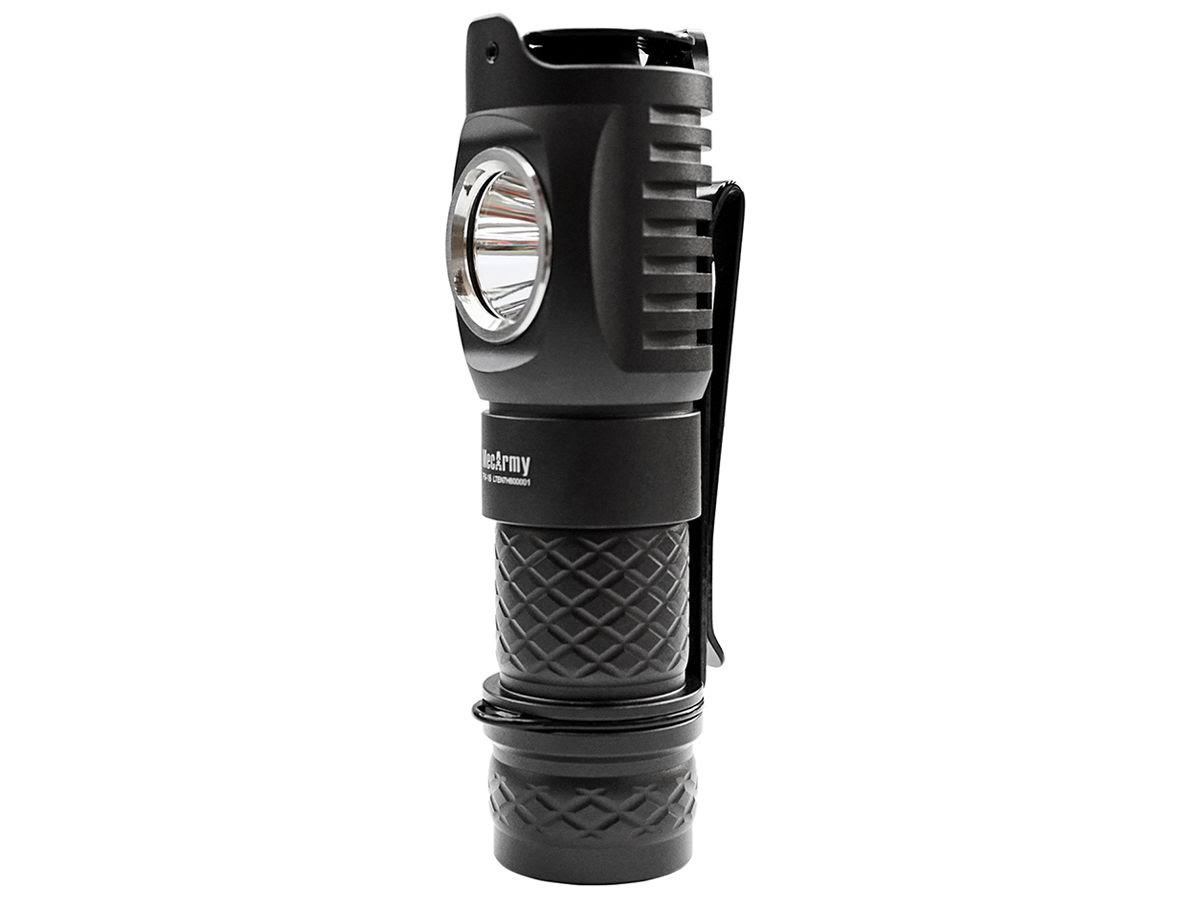 MecArmy fm16 Dual Switch Rechargeable Right Angle Flashlight - 760 Lumens - 1x 16340 - Battery Junction