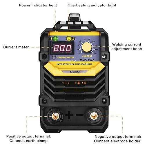 Dekopro 110/220V MMA Welder,160A Arc Welder Machine Igbt Digital Display LCD Hot Start Welder with Electrode Holder,Work Clamp - Shop Hardware Tools Online Store