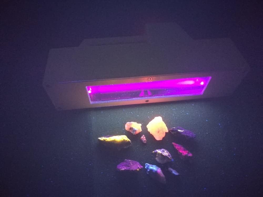Longwave & Shortwave UV Lamps 254nm 365nm Minerals Phosphor Detector 16W Dual UVA UVC Blacklight Lights