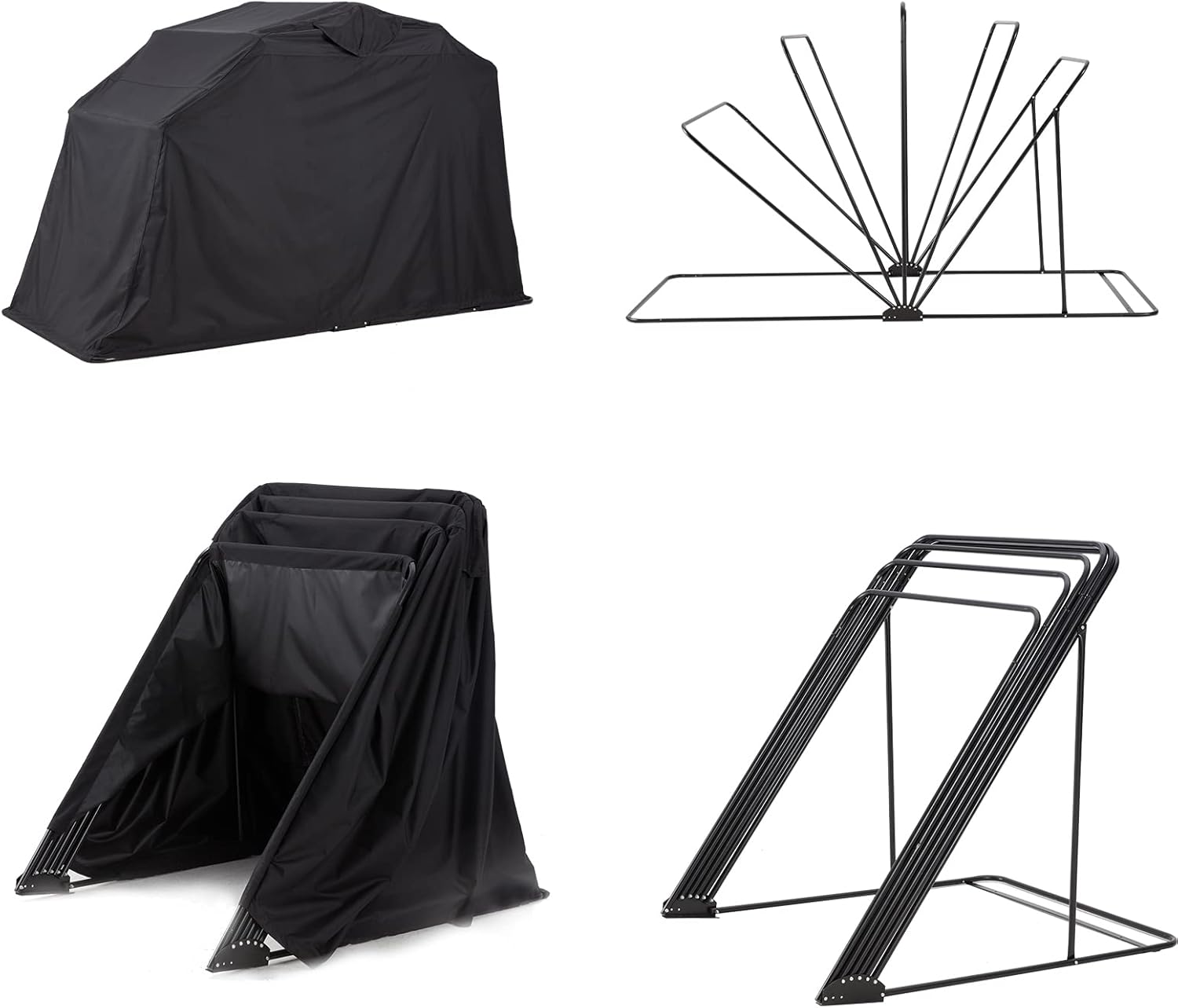 YOLENY Heavy Duty Motorcycle Shelter, Motorcycle Tent, Motorcycle Storage Sheds, Strong Frame Oxford Motorcycle Shed, 106" Motorcycle Cover Waterproof Outdoor, with Carry Bag