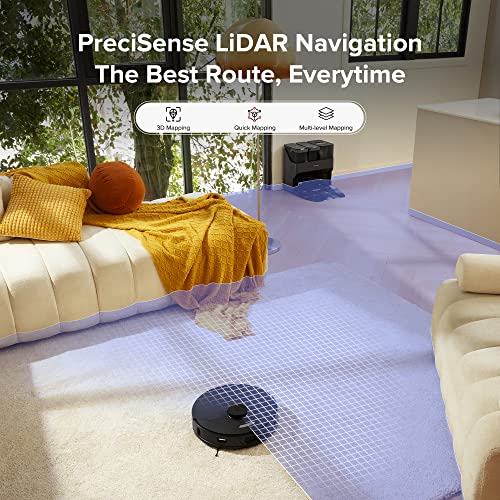 roborock S7 MaxV Robot Vacuum Series, Sonic Mop, 5100Pa Suction, 3D Structured Light Obstacle Avoidance, Auto Lifting Mop, Ultrasonic Carpet Detection, Compatible with Alexa (Renewed)