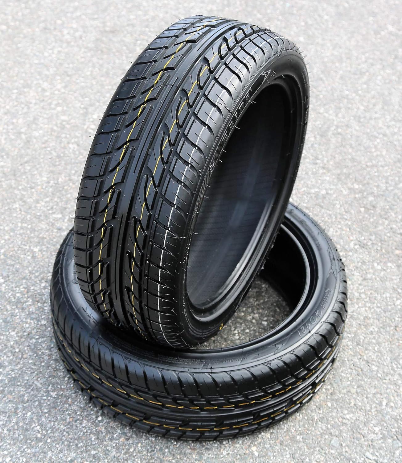 Set of 2 (TWO) Haida Racing HD921 Summer Performance Radial Tires-195/45R15 195/45/15 195/45-15 78V Load Range SL 4-Ply BSW Black Side Wall