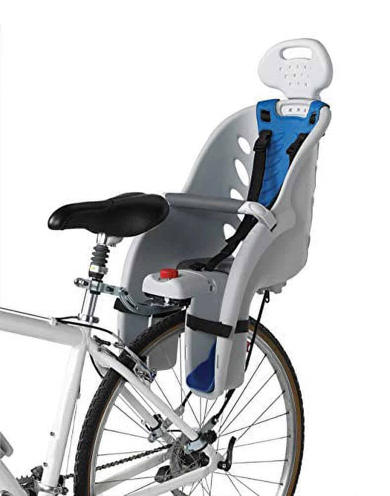 Schwinn Deluxe Bicycle Mounted Child Carrier and Bike Seat For Children, Toddlers, and Kids, 3-Point Harness, Adjustable Headrest, Padded Crossbar - Curated Treasures Market
