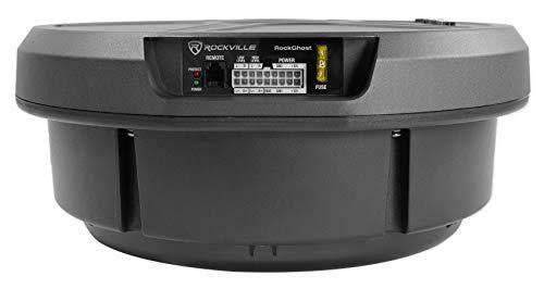Rockville RockGhost Active Powered 8x22 Hidden Car Subwoofer Sub for 15x22/16x22/17x22 Full Size Spare Tire