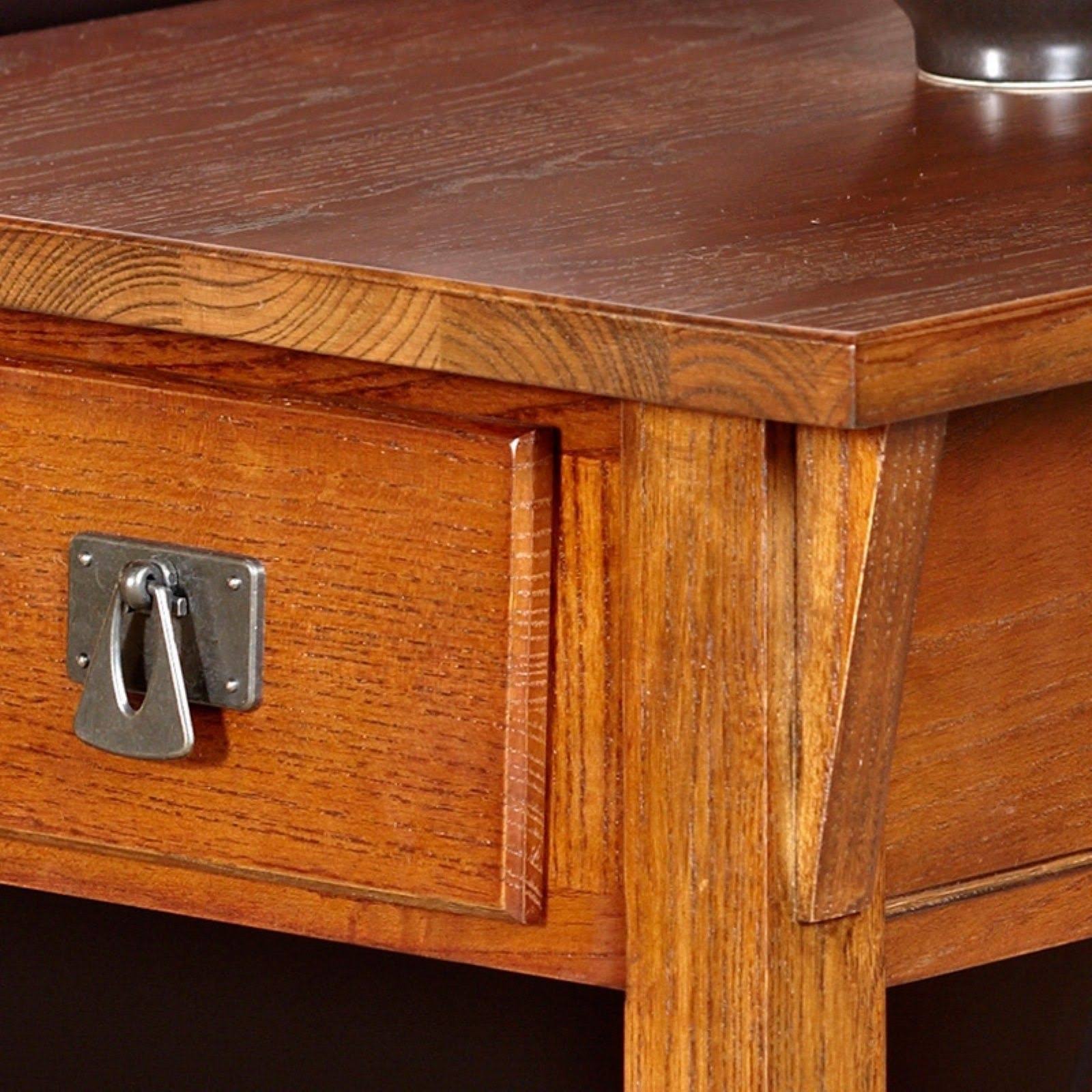 Leick Furniture Mission Chairside End Table, Russet