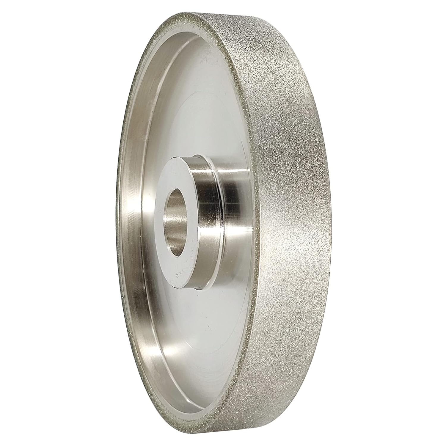CAQUXIL CBN Grinding Wheel 6 Dia x 1 Wide, 1 inch Arbor, Sharpen High Speed Steel Cutting Tools, Diamond Grinding Wheel Grit #320