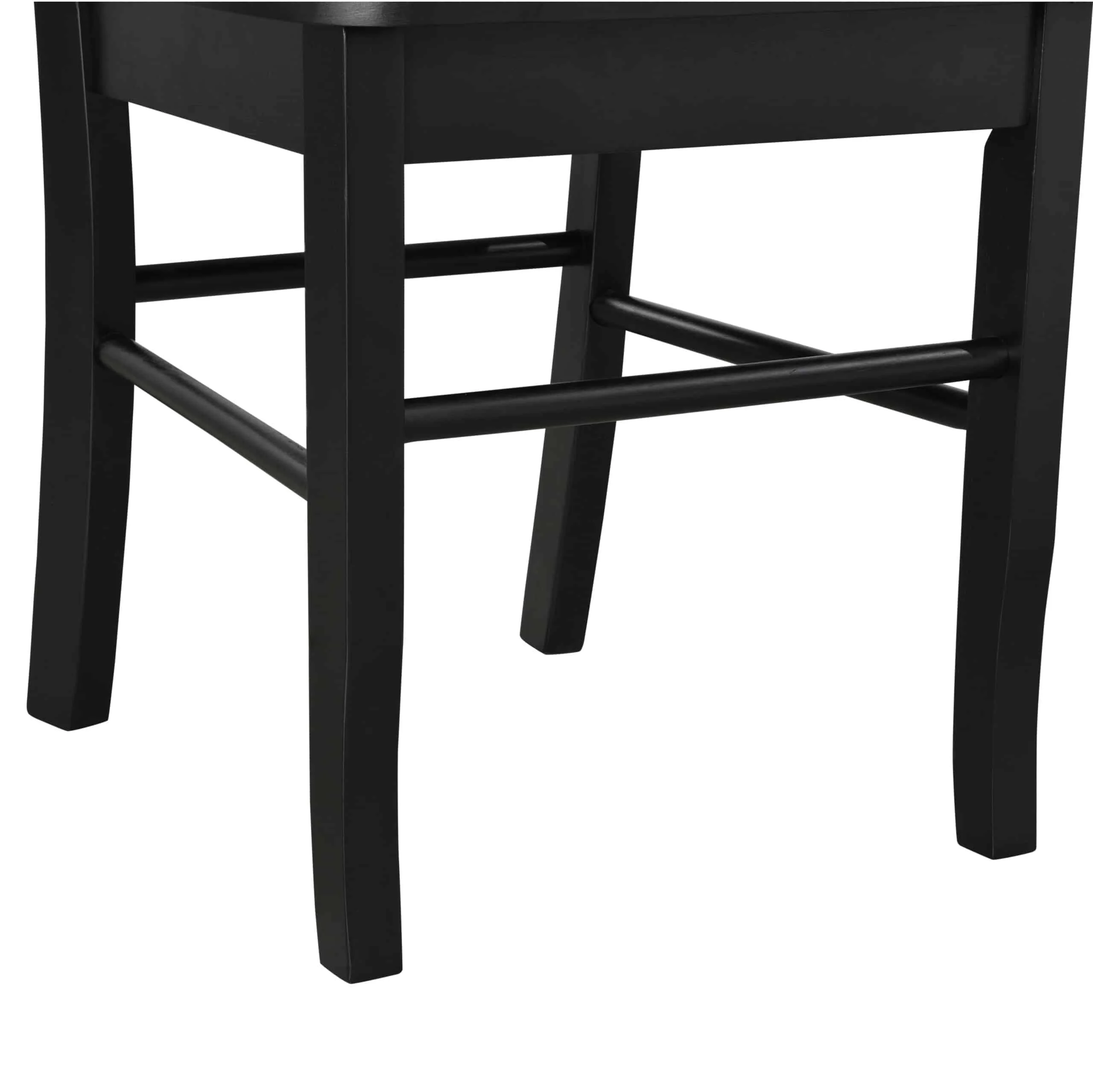 Boraam Shaker Rubberwood Dining Chairs in Black (Set of 2)