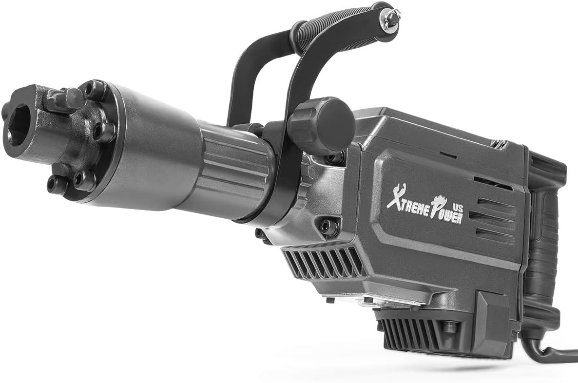 XtremepowerUS 61110 Jack Hammer w/Point Chisel Bits & Case Electric 2800W Demolition Construction Concrete Breaker Punch Drill