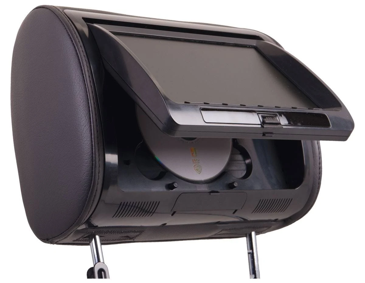 Power Acoustik HDVD91CC - 9x22 LCD Monitor Headrest - Built-In DVD Player