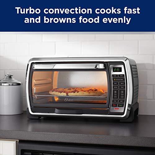 Oster Large Digital Countertop Toaster Oven Tssttvmndg Stainless Steel Dropdown Door Knob countertop oven