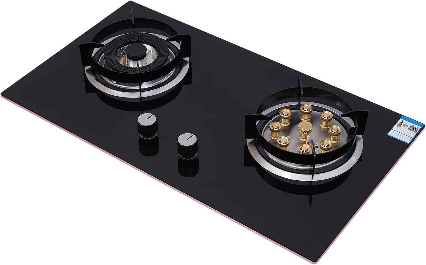 2 Burners Cooktop Built-in Gas Stove, 28.74 * 16.14inch Panel Gas Cooktop Stove Top, Natural Gas Cooker Stove for Home Cooking Commercial Purposes