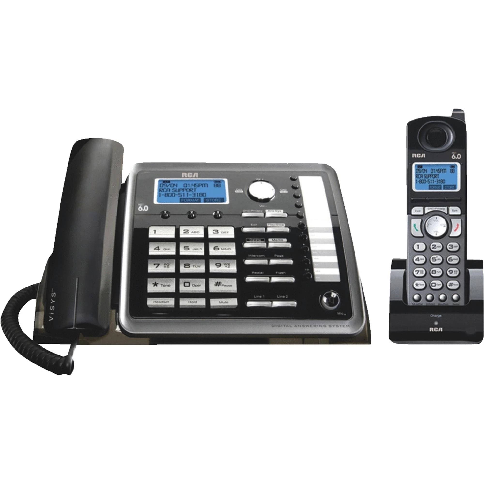 RCA 25255re2 2-Line Corded/Cordless Expandable Phone with Caller