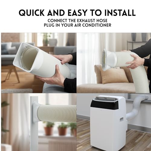 Portable Air Conditioner with LCD Display Remote Control/24H Timer/Window Venting Kit,3 in 1 Portable AC,Cooling,Dehumidifier,Fan Cooling Up to 450 sq.ft.for Bedroom, Living Room,Office