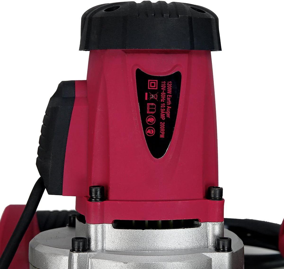 XtremepowerUS 85059 Post Hole Digger w/4" Bit Electric 1200W 1.6hp Auger Digging Drill