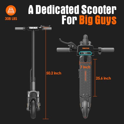 Scooter for Big and Tall People - Heavy Duty Electric Scooter for Adults 300lbs - Inmotion S1F - Long Range Commuter E-Scooter (25 MPH & 59 Miles)