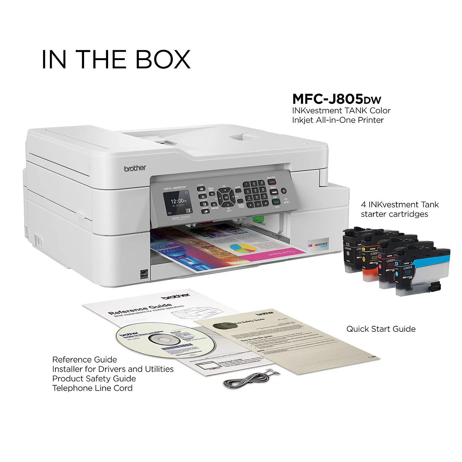 Brother MFC-J805DW INKvestment Tank Color Inkjet