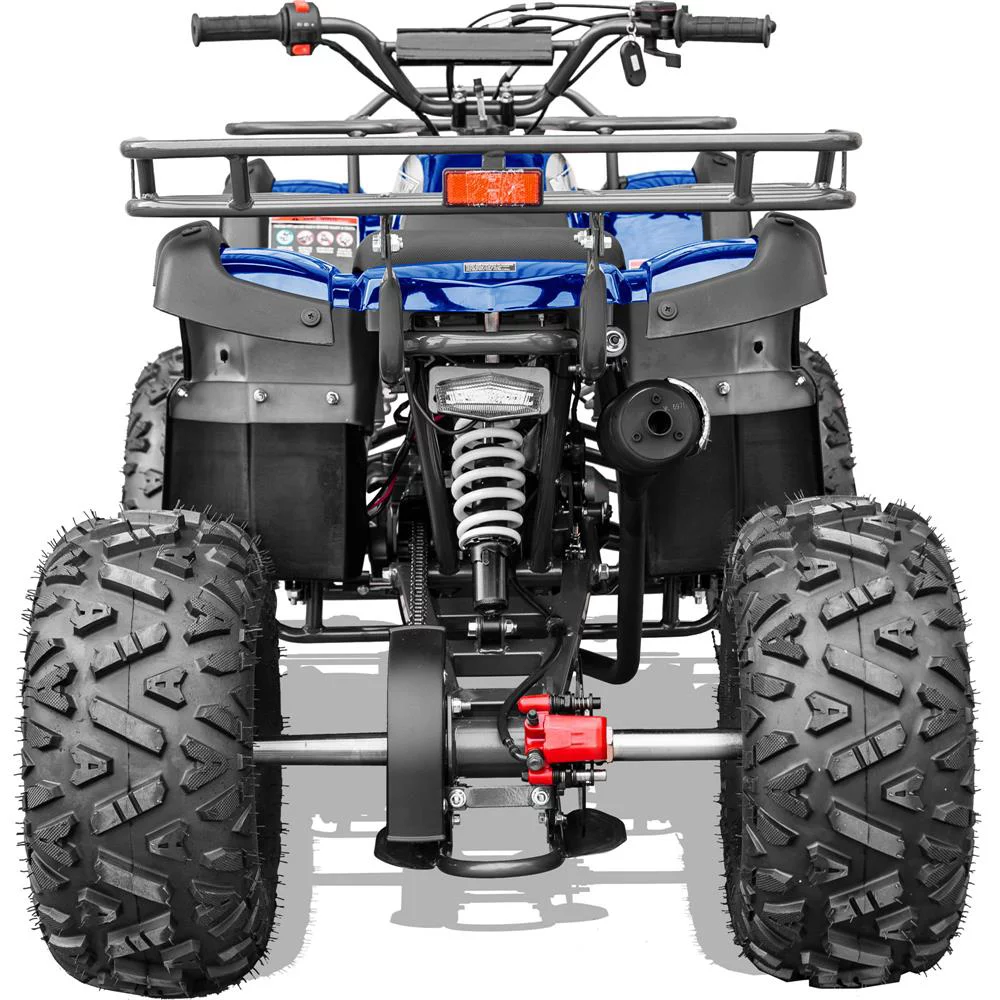 MotoTec Bull 125cc 4-Stroke Kids Gas ATV Blue - Curated Treasures Market