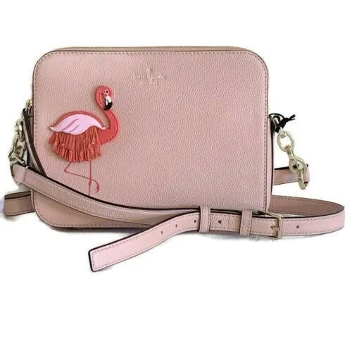 Nwt Kate Spade by The Pool Flamingo Crossbody Camera Bag WKRU5953