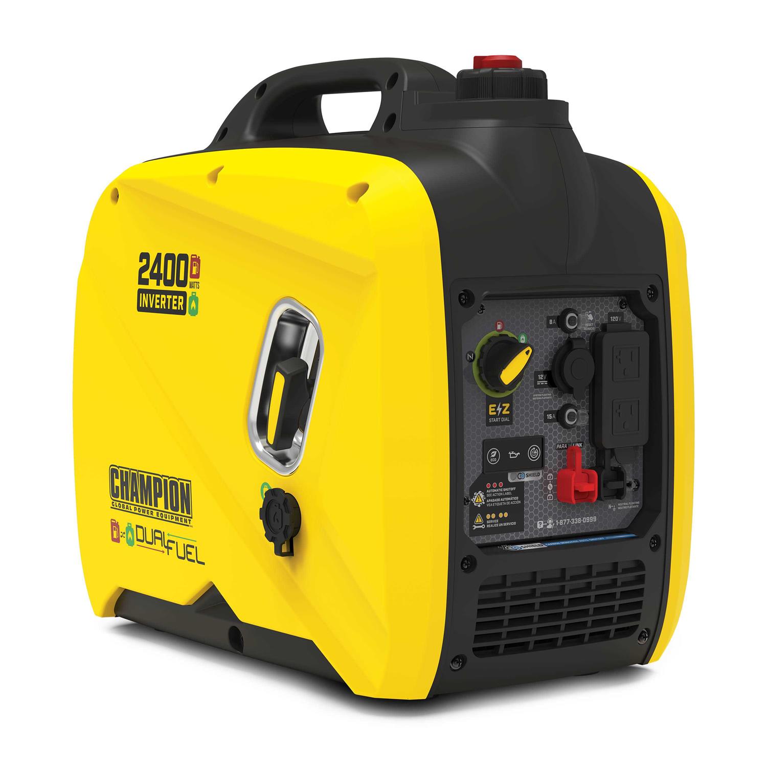 Champion Power Equipment 2400W Portable Dual-Fuel Inverter Generator with CO Shield - Shop Hardware Tools Online Store