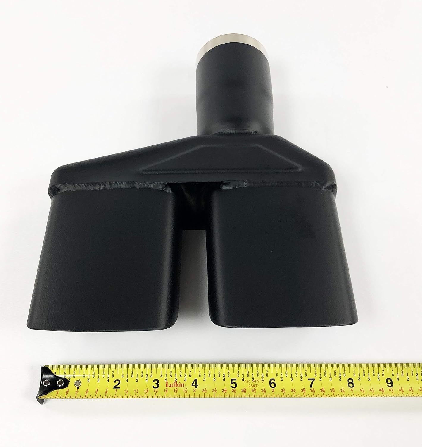 Exhaust Tips 2.25 in Inlet 8.25" X 2.00" Challenger 10.50 in Long Dual Stainless HT Black Wesdon Exhaust Tips Left/Right