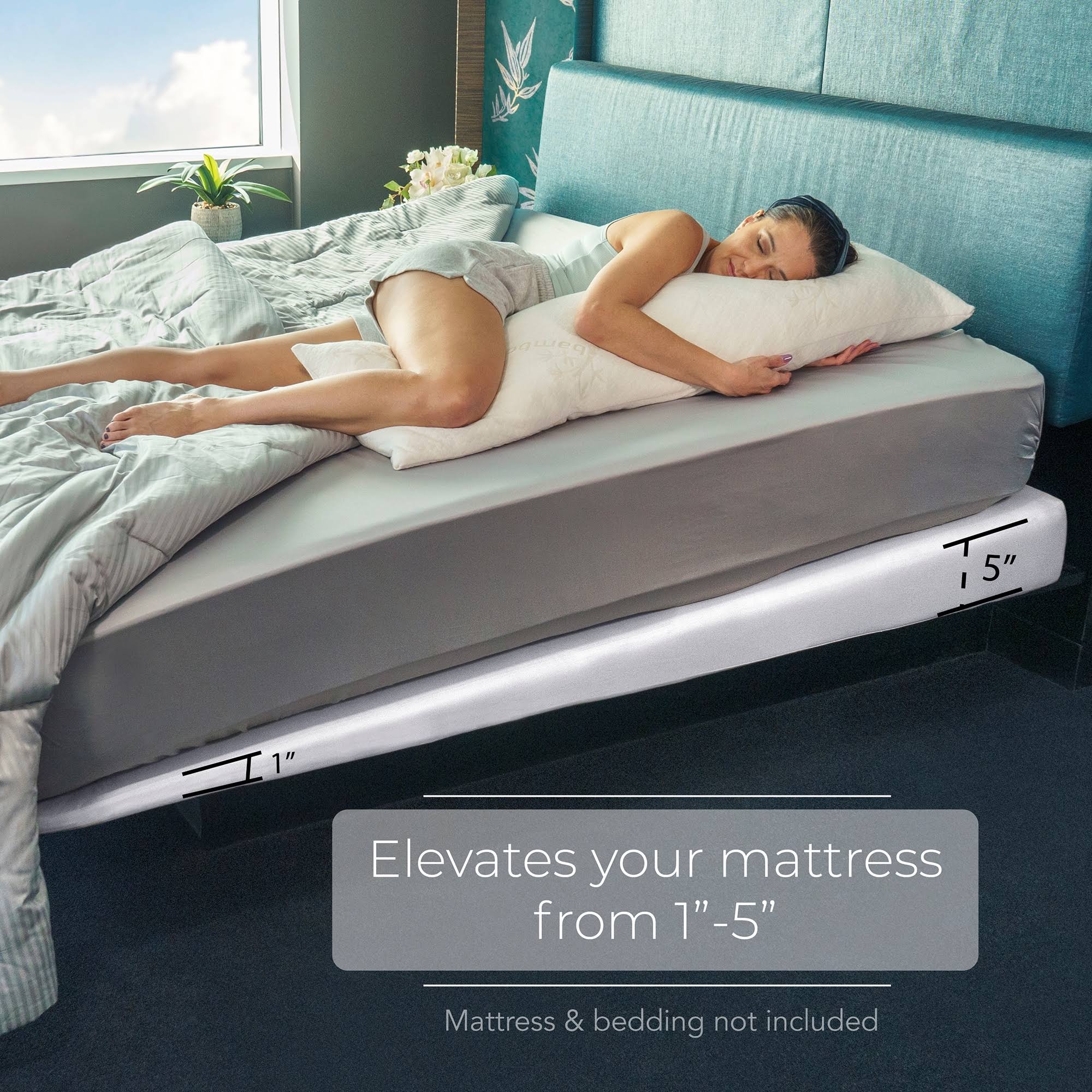 Avana Mattress Elevator - 5x22 Incline Foam Support Wedge - Queen